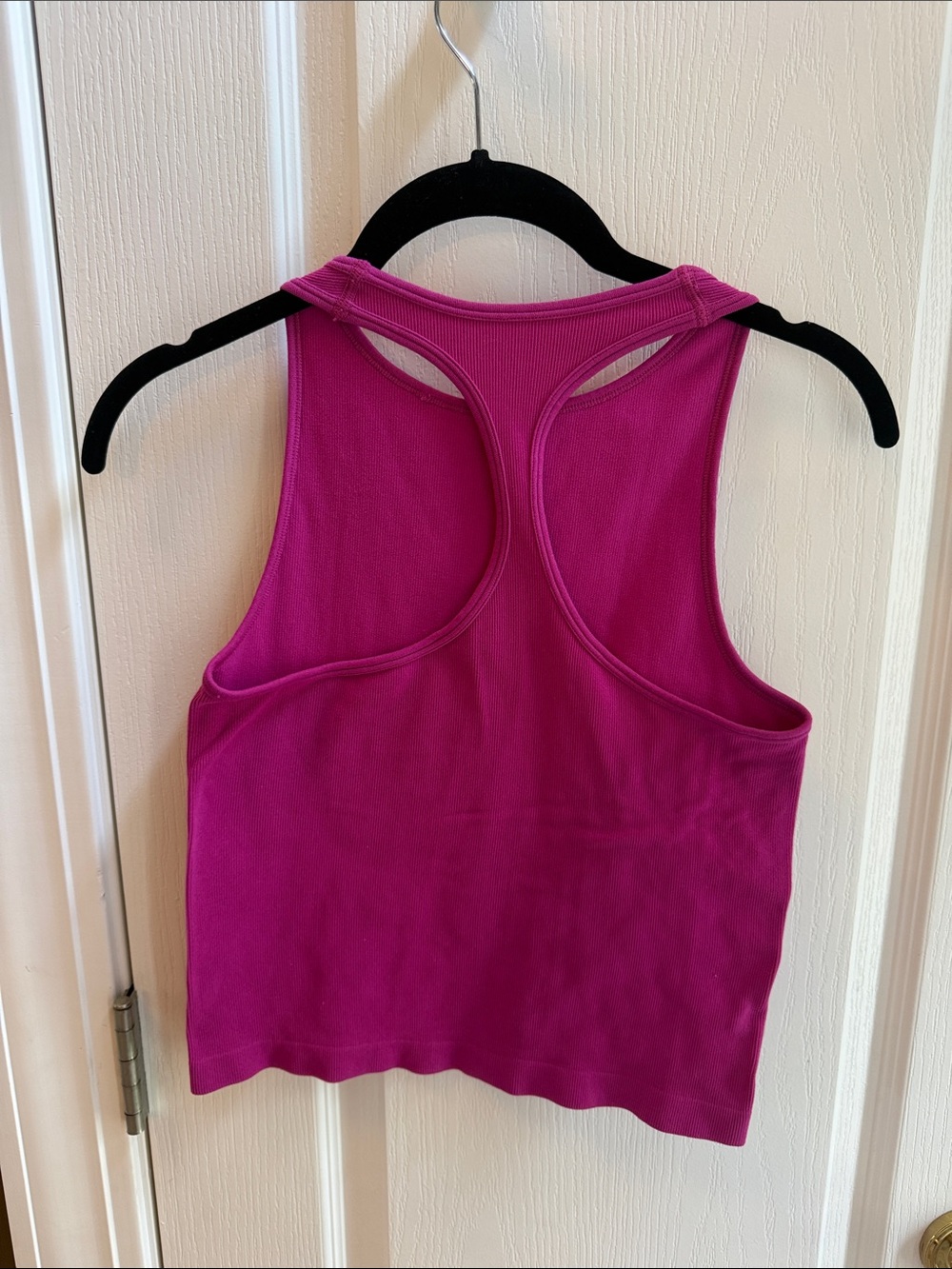 Free People Magenta Ribbed Racerback Tank M/L - Picture 2 of 3